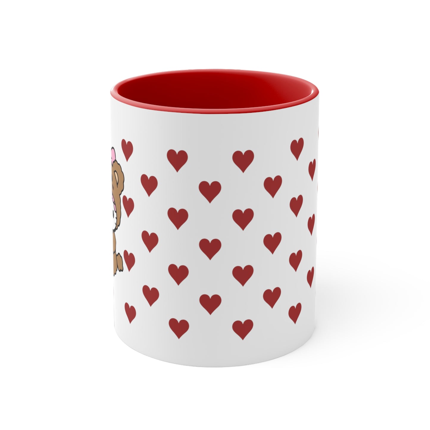 Hello Kitty Bear of Hearts Mug (Red Interior)