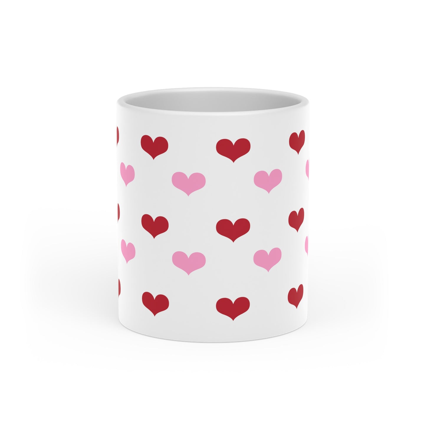 Double Hearts Heart-Shaped Mug